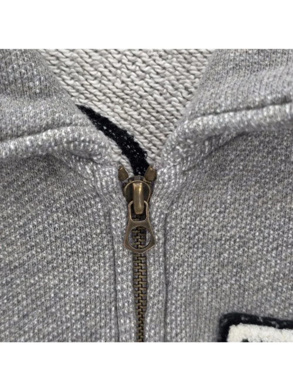 Vintage Polo Ralph Lauren Jacket Mens M Gray Varsity Indian Head Athletic Club